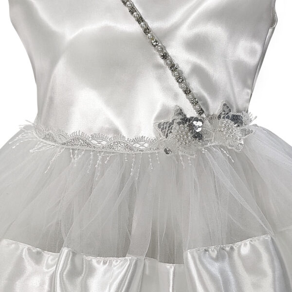 Party Princess White Dress For Girls - Image 3