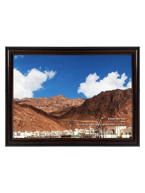 জাবালে উহুদ 11x16.5 inch Coffee matte Frame