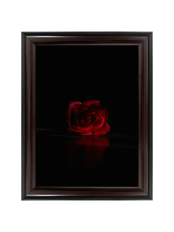 একটি গোলাপ 9x13 inch Coffee matte Frame