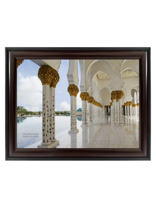 শেখ জায়েদ মসজিদ 9x13 inch Coffee matte Frame