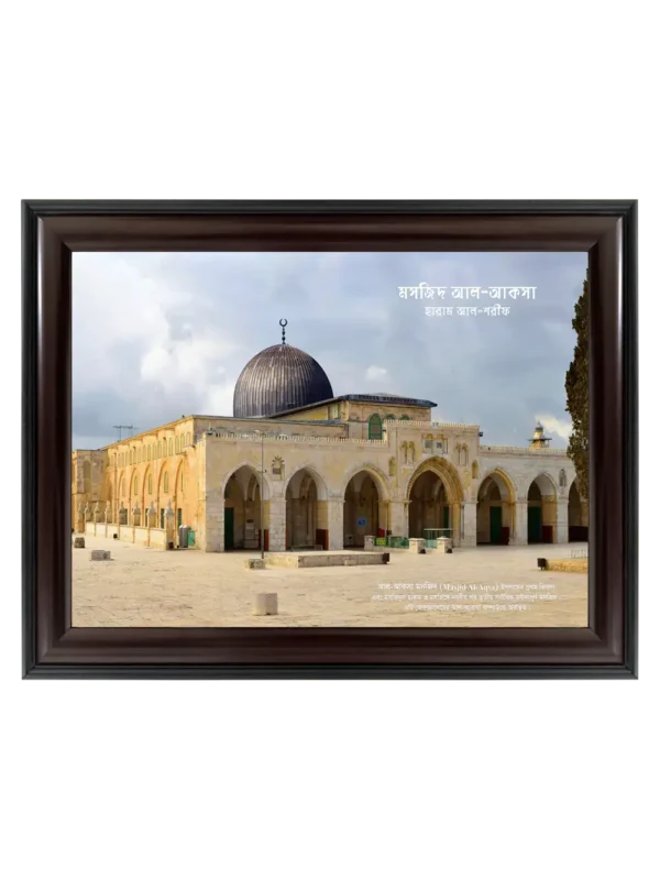 আল আকসা মসজিদ 9x13 inch Coffee matte Frame