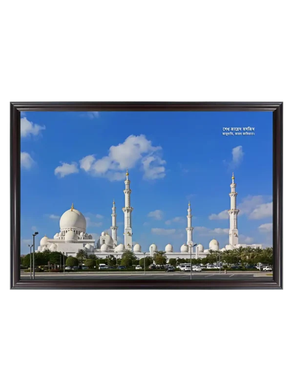 শেখ জায়েদ মসজিদ 23x33 inch Coffee matte Frame