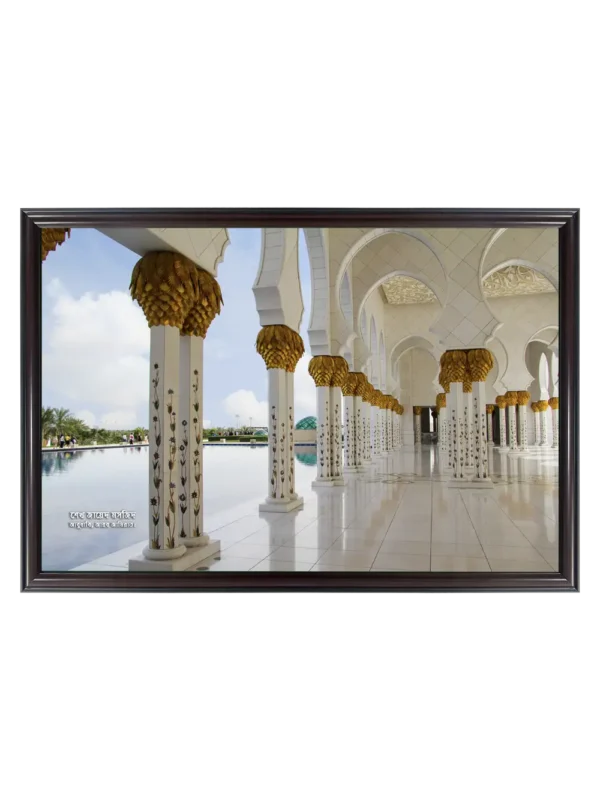 শেখ জায়েদ মসজিদ 23x33 inch Coffee matte Frame