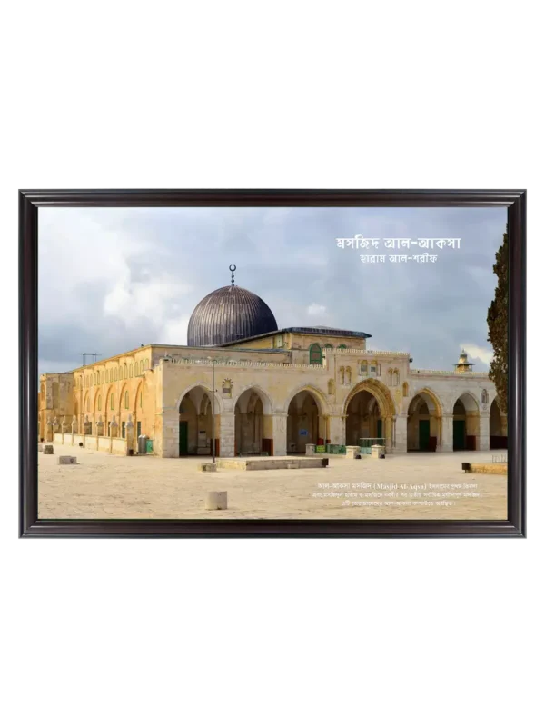 আল আকসা মসজিদ 23x33 inch Coffee matte Frame